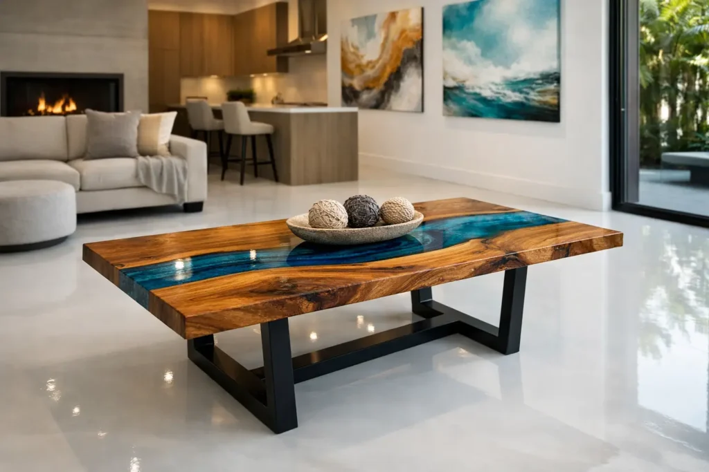 Suelos de resina epoxi en viviendas con estilo