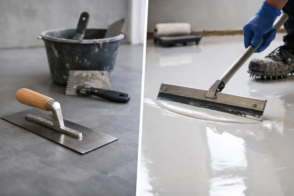 Diferencia entre microcemento y resina al elegir