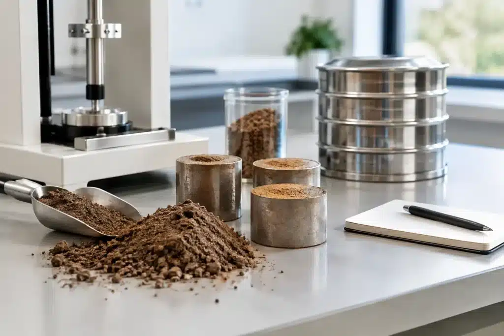 Guía para suelos de laboratorio: diseño y resistencia