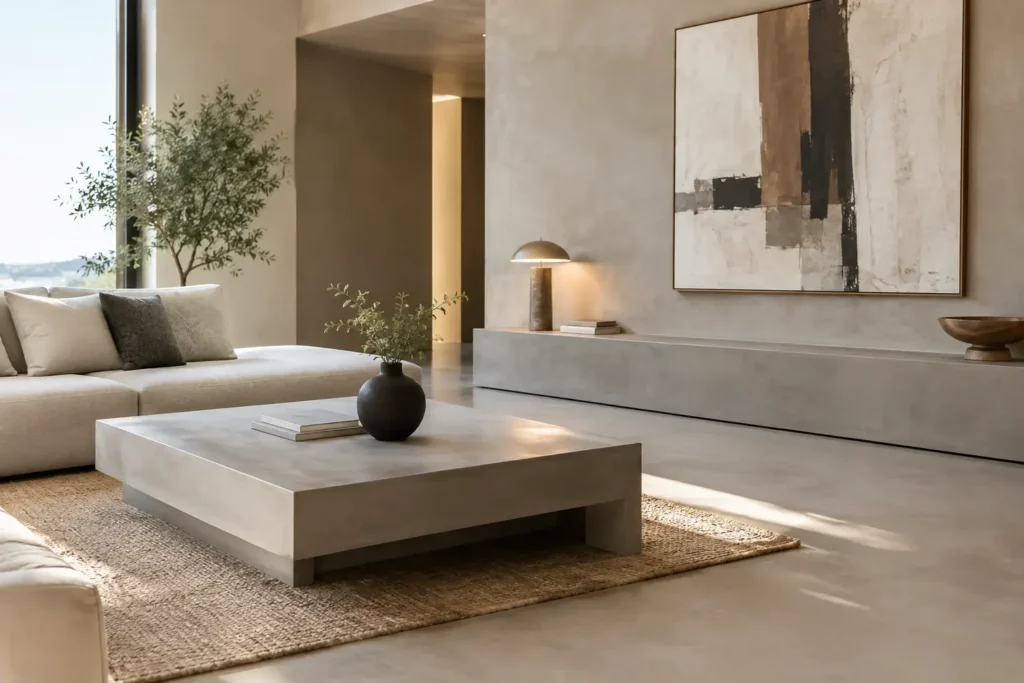 Mejores usos del microcemento en interiores