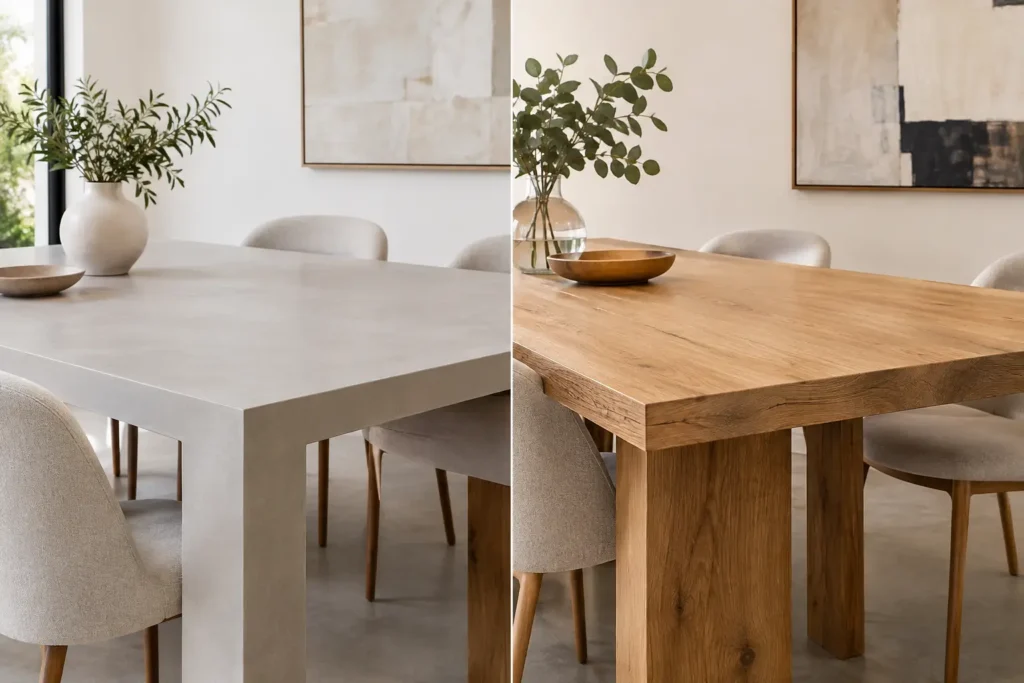 Microcemento o madera natural: ¿qué elegir?