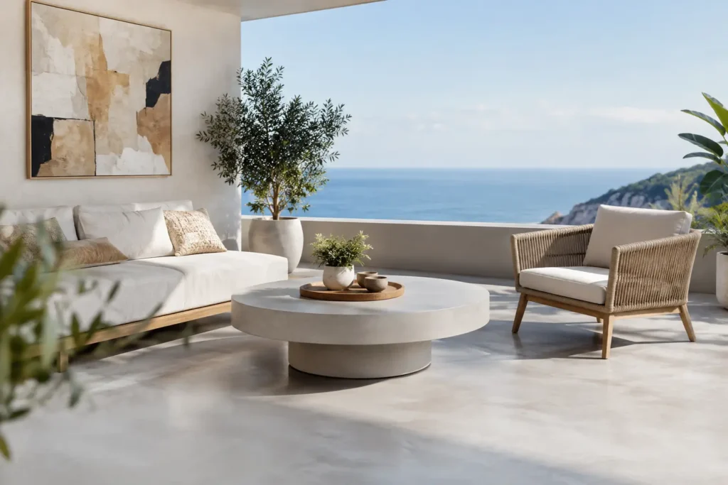 Renovar terraza con microcemento con estilo